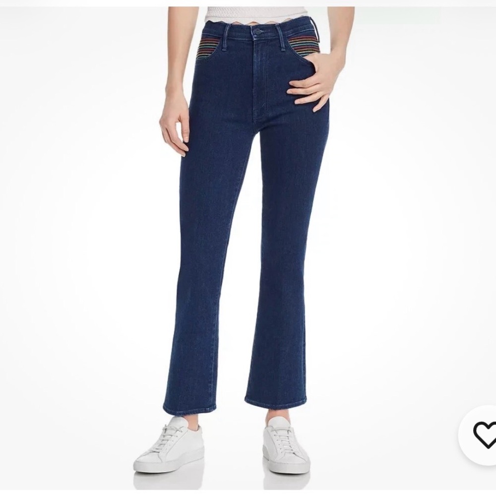 MOTHER Dark Blue Flare Jeans Rainbow - As seen on Virgin River